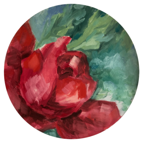 Red Roses 1 – Arijana, 2020, Öl / LW